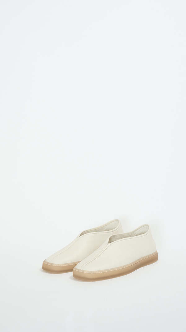 Lemaire Piped Sneakers - Clay White | Garmentory