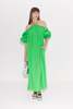 Oleander Poplin Dress in Gummy Green - Thumbnail 3