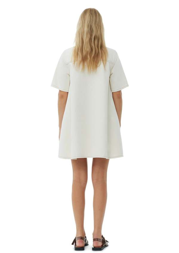 GANNI ♥ Heavy Denim Mini Dress/追跡付 Ganni Heavy Denim Mini Dress - Egret | Garmentory
