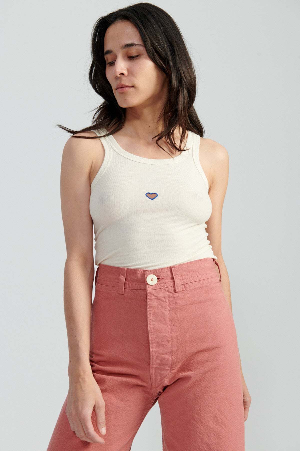 Baserange Heart Tank - Undyed | Garmentory