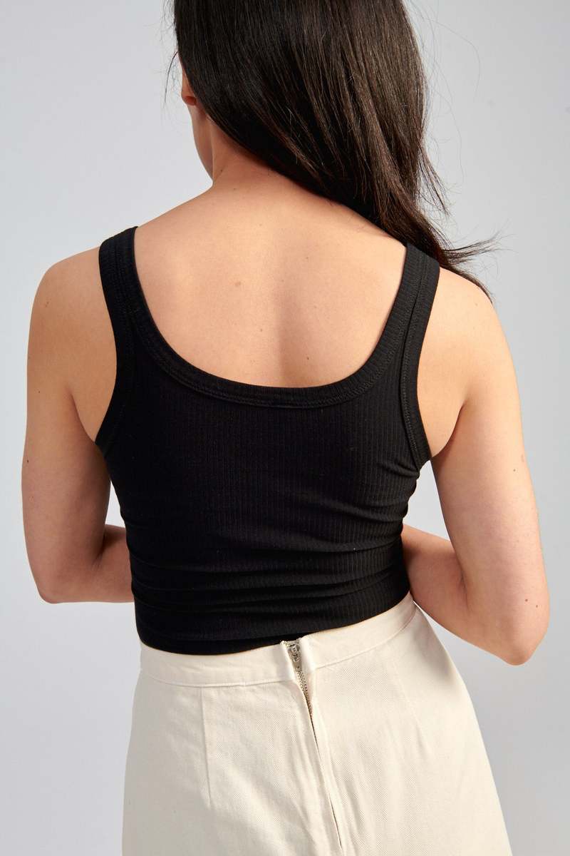 Baserange Heart Tank - Black | Garmentory