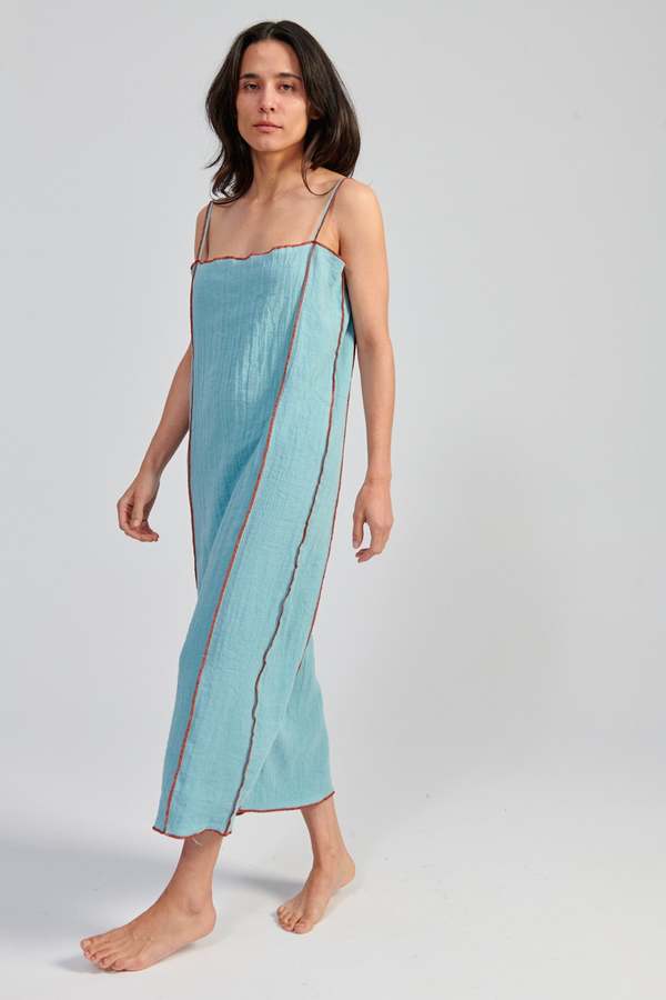 Baserange Shok Slip Dress - Wuxi Blue | Garmentory