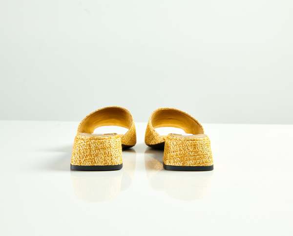 Suzanne Rae Simple Slide - Gold Summer Tweed Suzanne Rae Simple Slide - Gold Summer Tweed