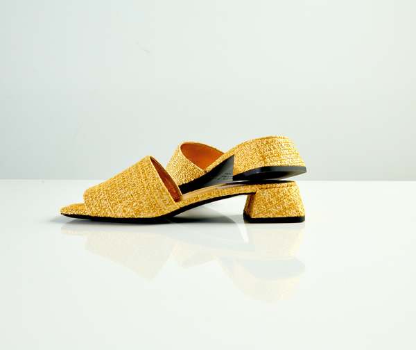 Suzanne Rae Simple Slide - Gold Summer Tweed Suzanne Rae Simple Slide - Gold Summer Tweed