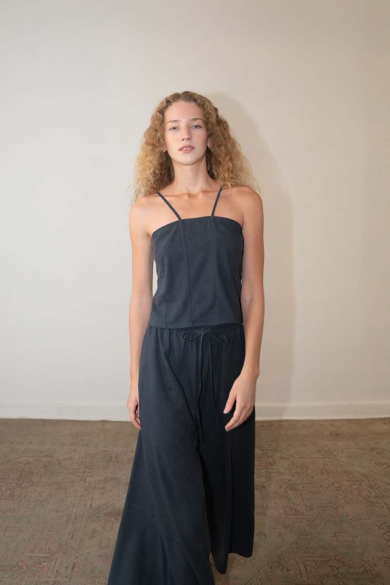 Zii Ropa Celine Top - Washed Black