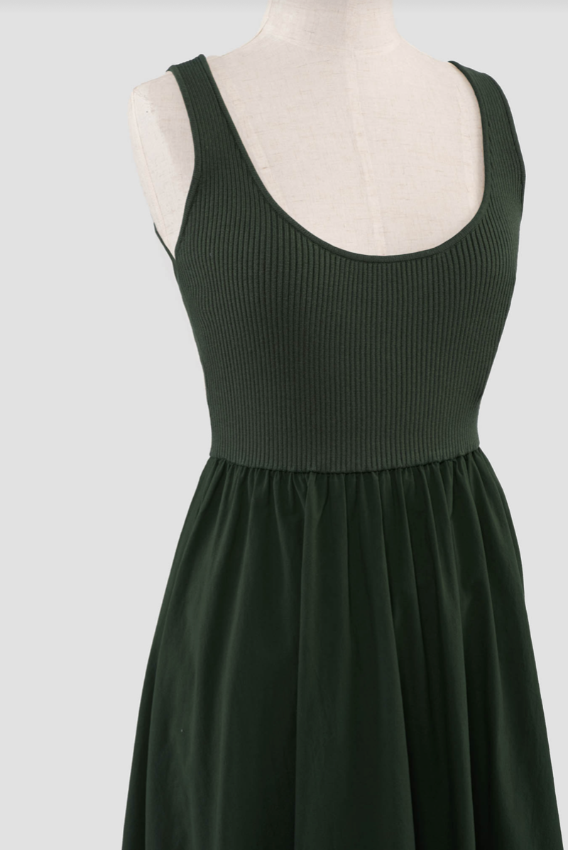 strapless open back dress Long Glitter Prom Dress with Sheer Boned Corset Sage / XLarge main image 1