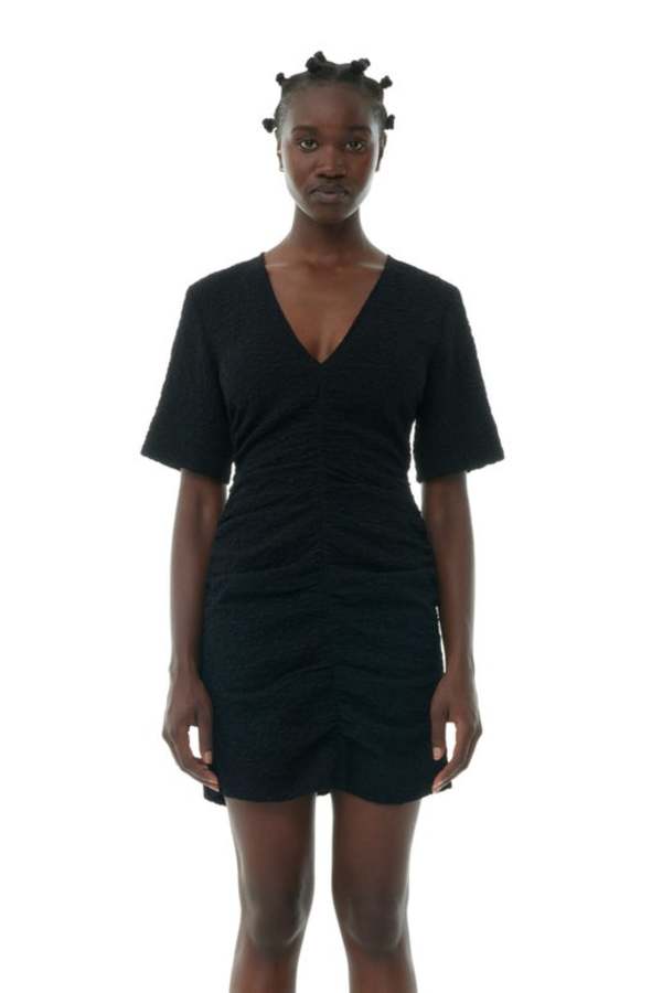 knee length dresses for ladies Stripe Suiting Mini Dress