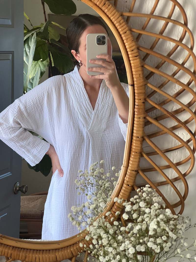 Honest Cotton Long Sleeve Tulum Dress