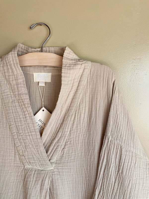 Honest Cotton Long Sleeve Tulum Dress