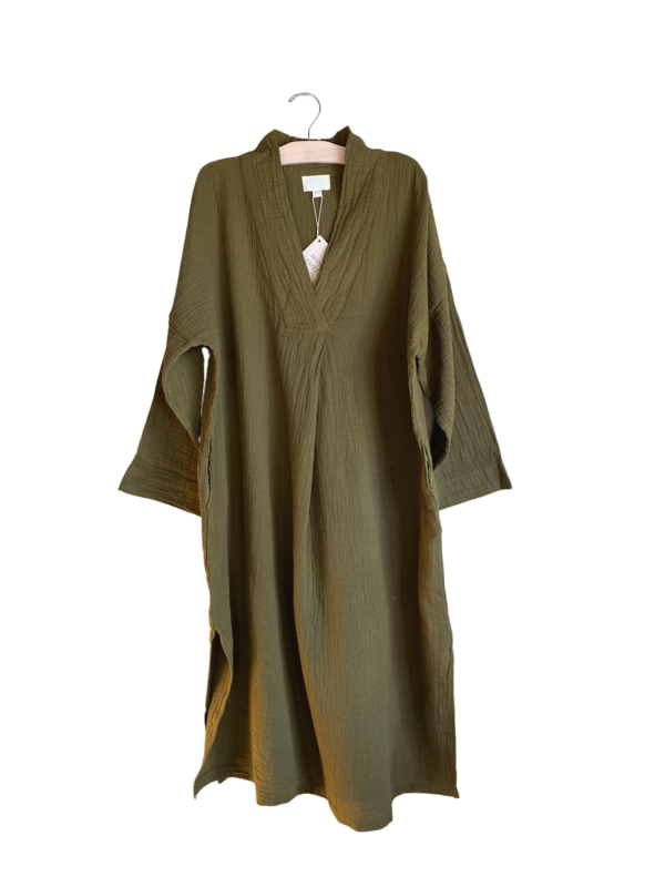 Honest Cotton Long Sleeve Tulum Dress