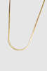 Wolf Circus Thin Herringbone Chain Necklace - Gold - Thumbnail 3