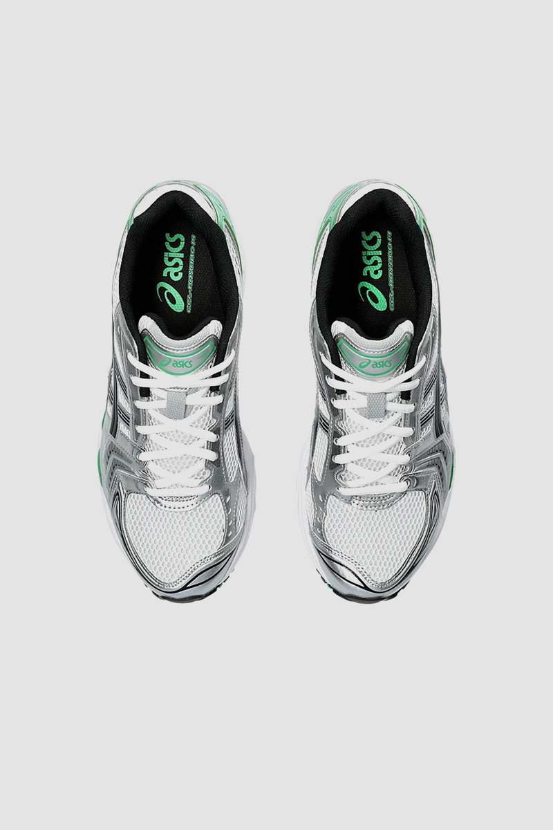 ASICS Unisex GEL-KAYANO 14 White Malachite Green 24 | Sneaker