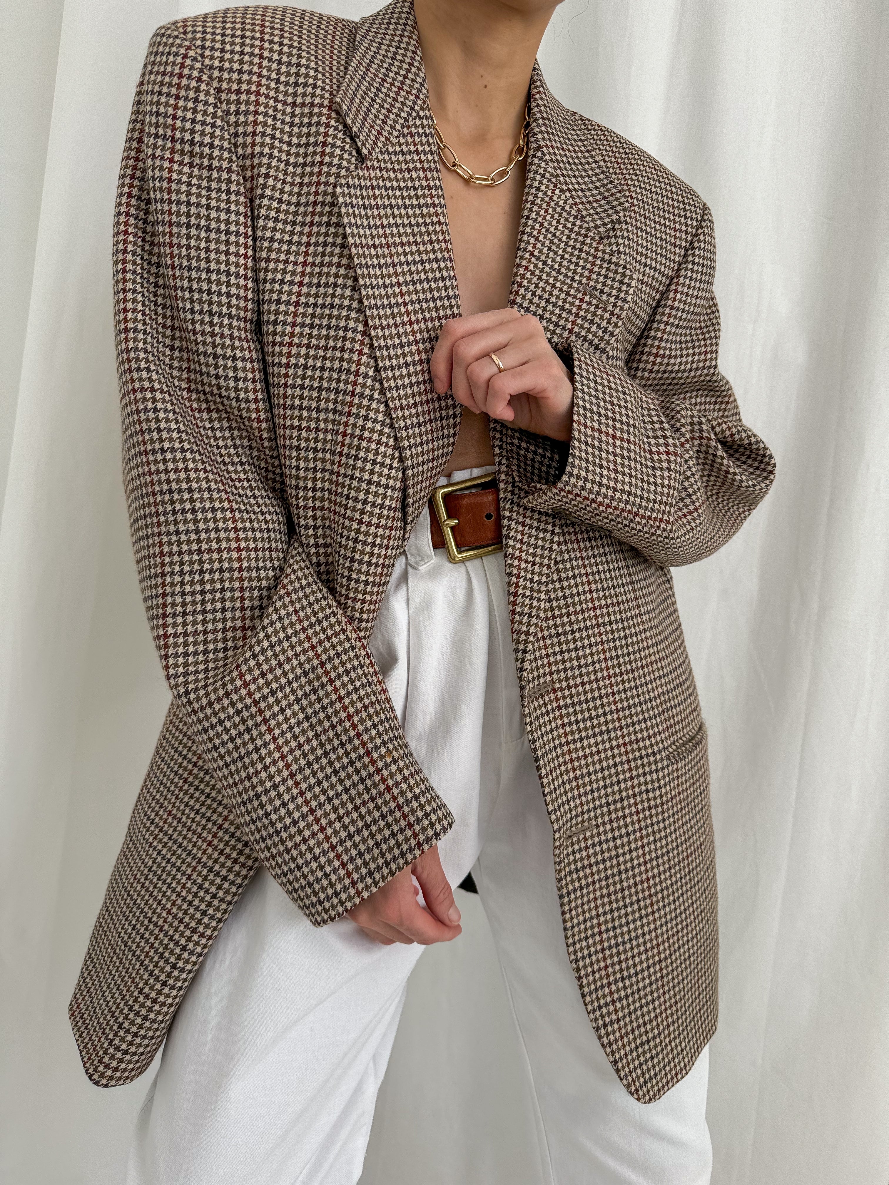 Vintage-90s-Unisex-Crme-et-
