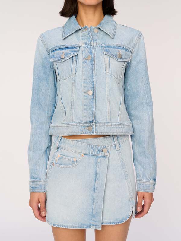 Vika Denim Jacket in White