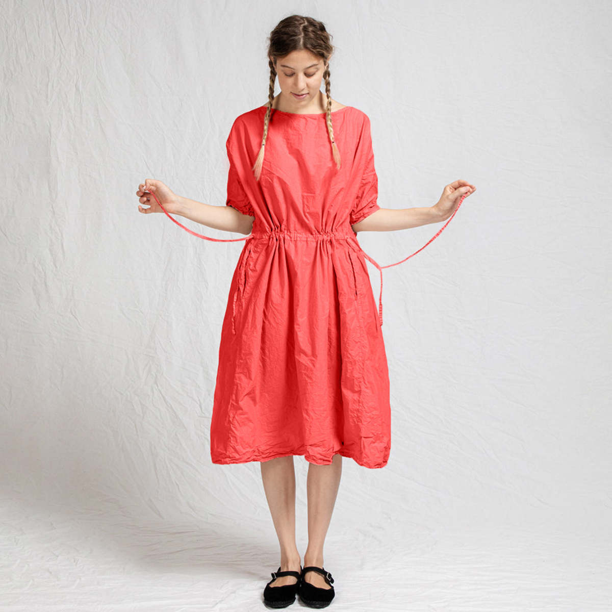 Album Di Famiglia Oversized Dress - Poppy Red | Garmentory