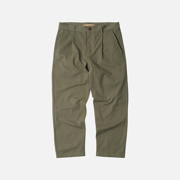 argue WOOL WIDE TUCK PANTS/OLIVE GRAY02 FRIZMWORKS OG Haworth One