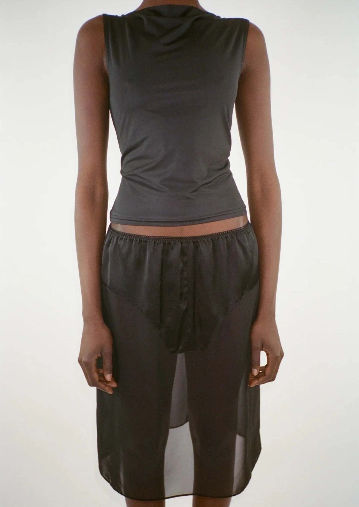 Sandy Liang Cassi Skirt - Black - Image 6 of 7
