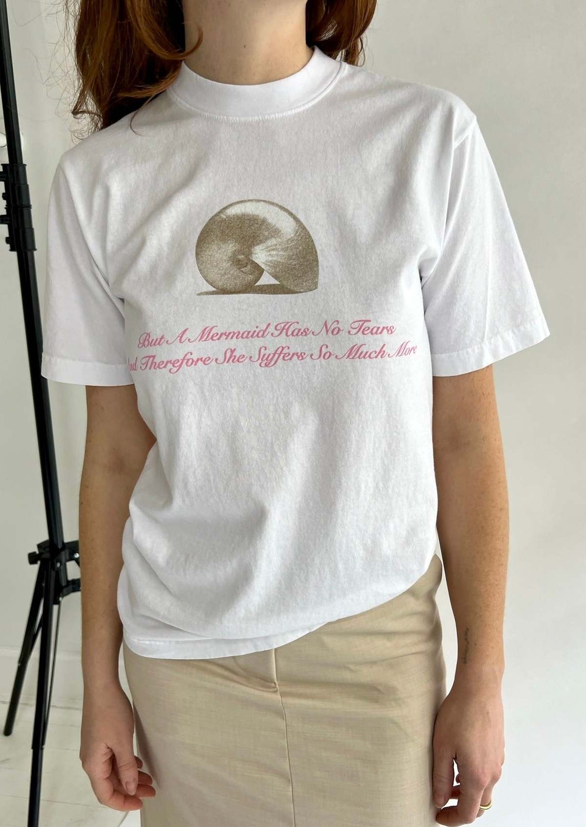 Sandy Liang Scallop Tee - White | Garmentory