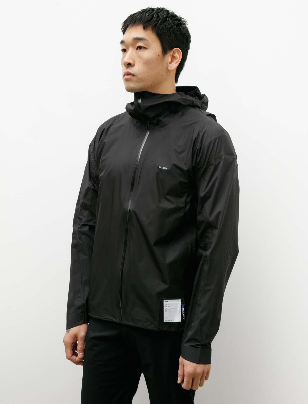 Satisfy Pertex 3L Fly Rain Jacket - Black | Garmentory