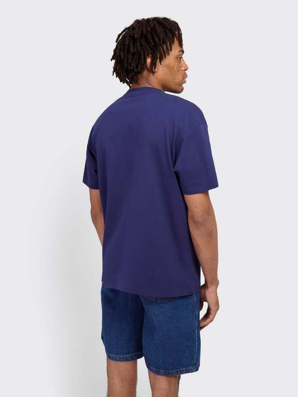 【POLAR SKATE CO】 PINK DRESS TSHIRT SS DARK BLUE T-shirt Polar Skate Pink Dress - niebieski (dark blue)