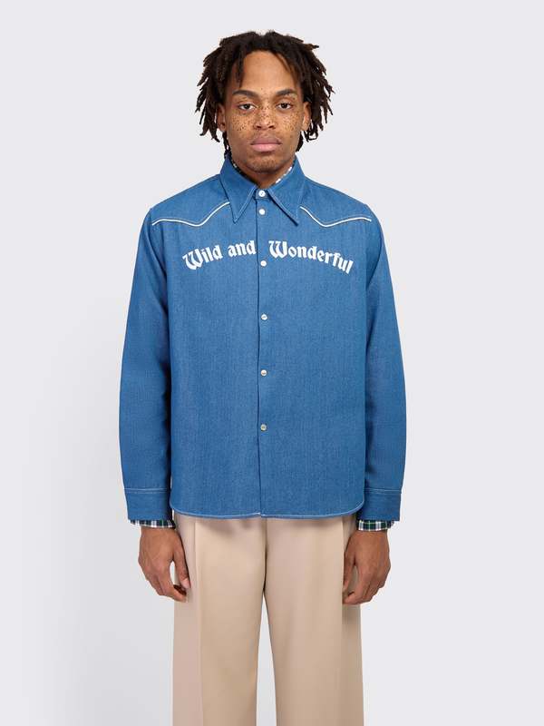 Stockholm Surfboard Club Prince Denim Shirt | Garmentory