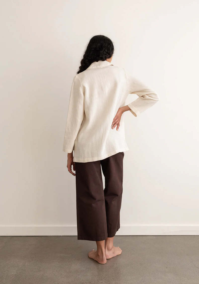 First Rite Everyday Blazer - Laundered Salt First Rite Everyday Blazer - Laundered Salt