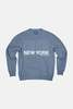 Blue&Cream New York or Nothing Crewneck - Baltic - Thumbnail 1