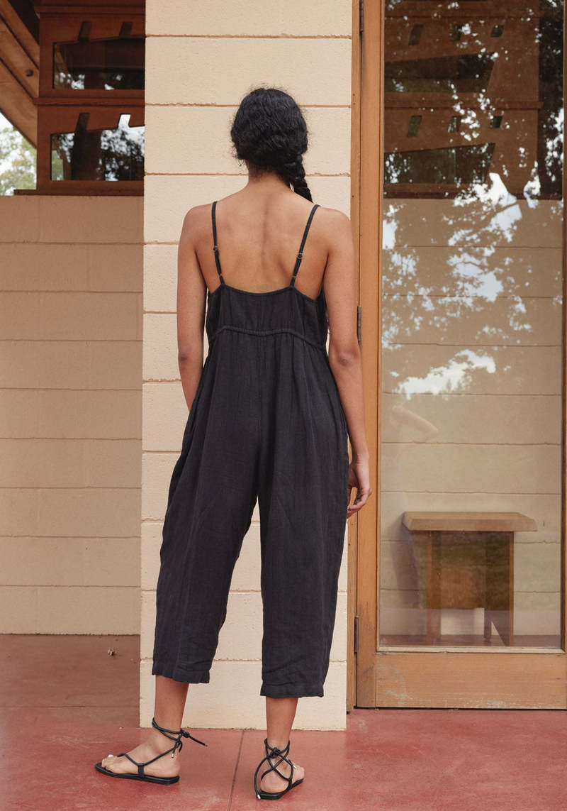 First Rite Mira Pantsuit - Laundered Black First Rite Mira Pantsuit - Laundered Black