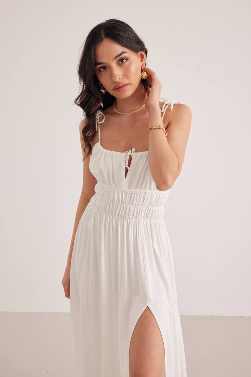Chillax Sunshine Dress - White Chillax Sunshine Dress - White