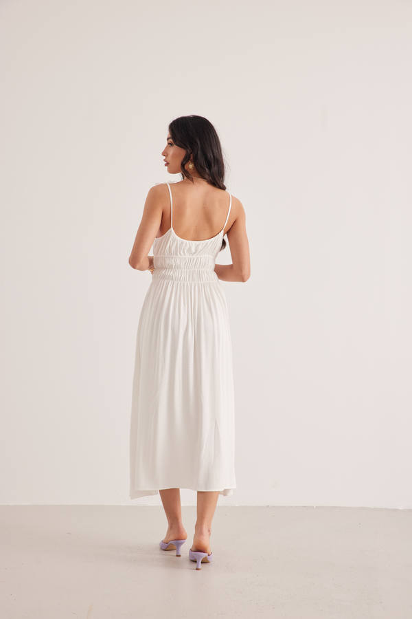 Chillax Sunshine Dress - White Chillax Sunshine Dress - White