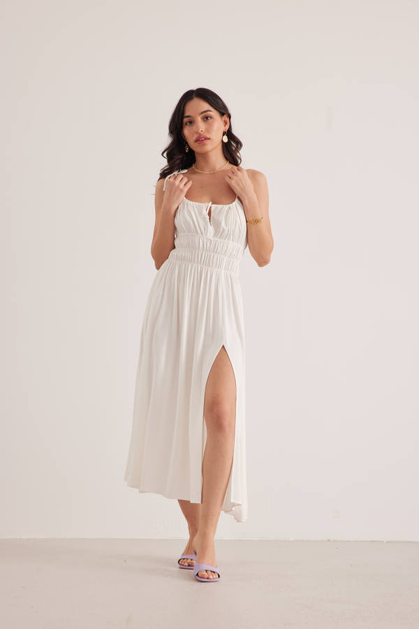 Chillax Sunshine Dress - White Chillax Sunshine Dress - White