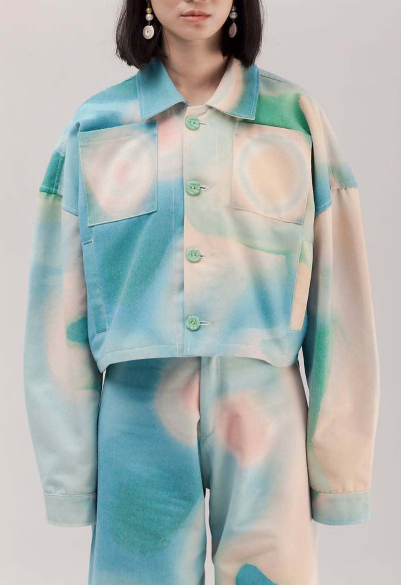 【KOOLOSET】Martin Crop Cotton Jacket Martin Across Korok Jacket - Korok | Garmentory