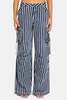 Ser.o.ya Jane Cargo Pant - Navy Stripe - Thumbnail 1