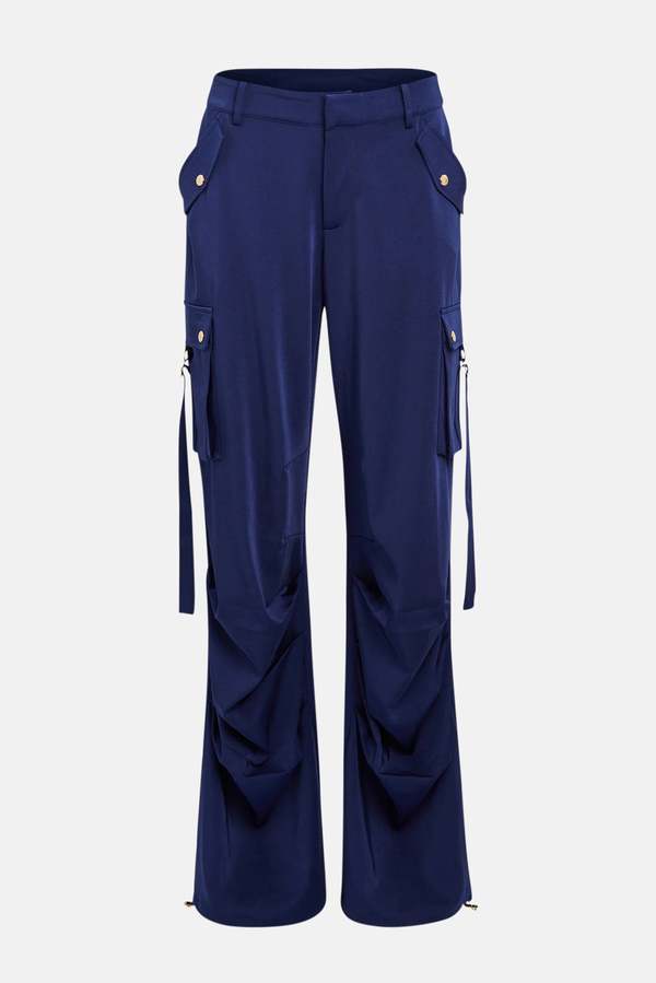 Ser.o.ya Lai Satin Cargo Pant - Navy Ser.o.ya Lai Satin Cargo Pant - Navy