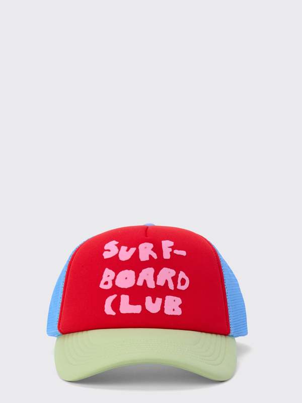 Stockholm Surfboard Club Pete Logo Cap - Red/Green | Garmentory