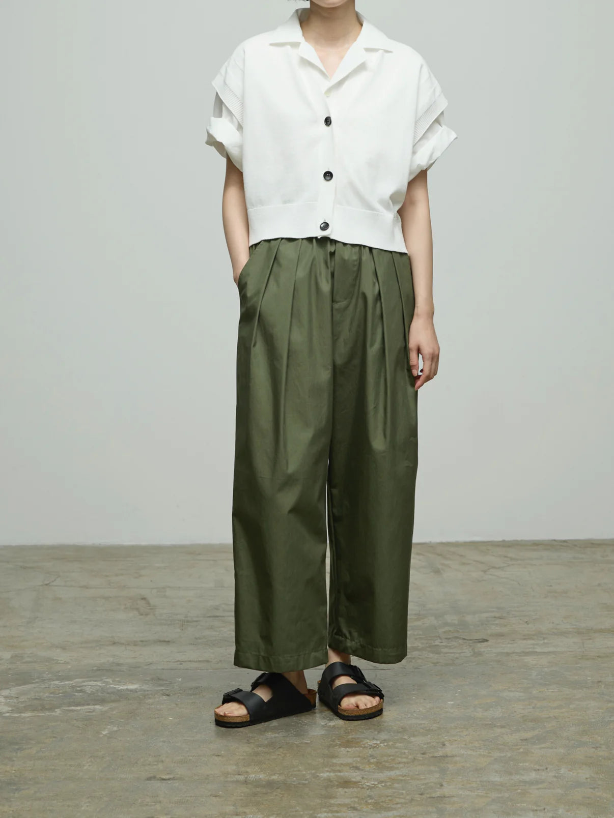 Nicholson & Nicholson Hakama Poplin Pant - Green | Garmentory