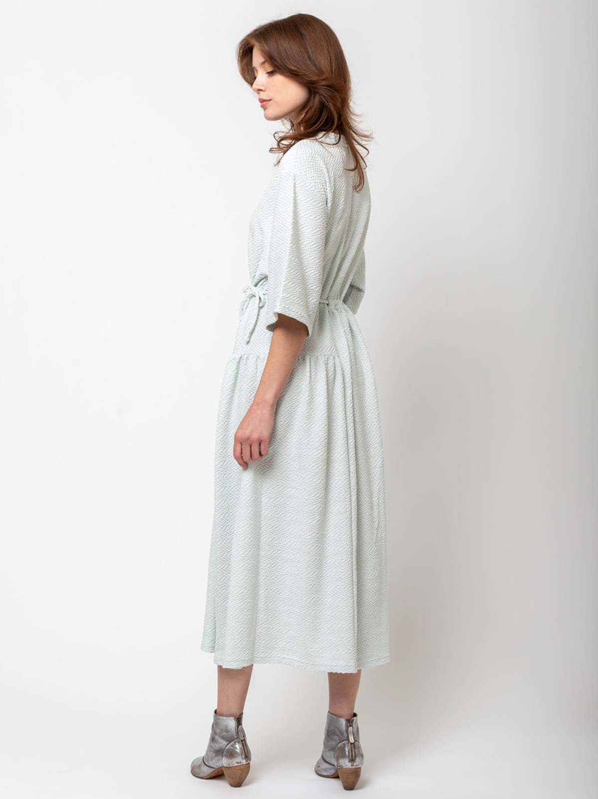 Henrik Vibskov Mismatch Textured Jersey Dress - Illusion Blue