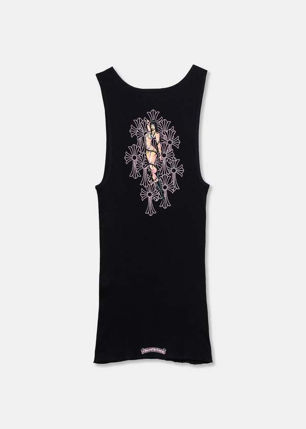 chrome hearts Black Chrome Hearts X Deadly Doll Tank Top - Black