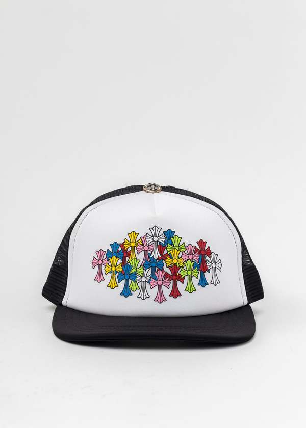 chrome hearts Cross Cap - Black/White | Garmentory
