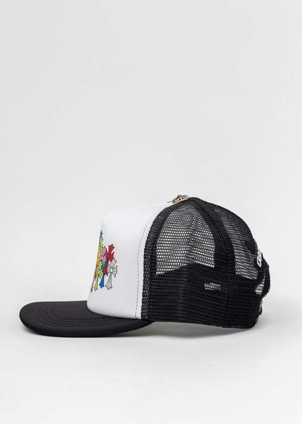 chrome hearts Cross Cap - Black/White | Garmentory