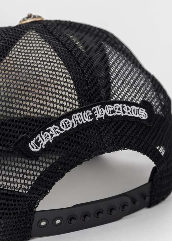 chrome hearts Cross Cap - Black/White | Garmentory