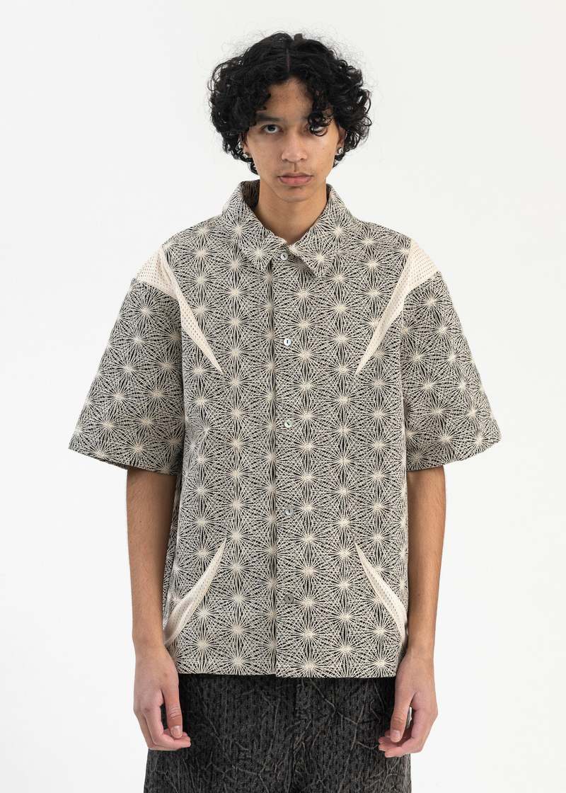Namesake Stardust Devin Panelled Ss Embroidered Shirt | Garmentory