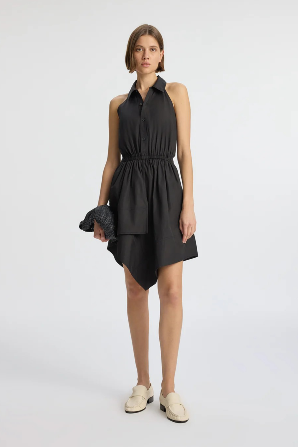 black mini tank dress Black Flutter Sleeve Midi Dress  ARIA Clothing Co