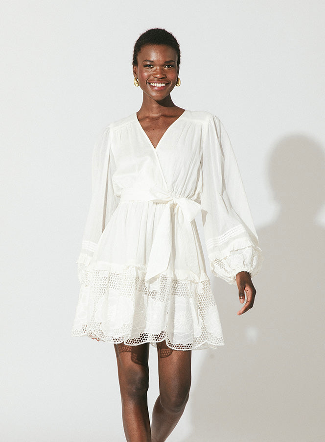 cleobella white mini dress Parvana Mini Dress