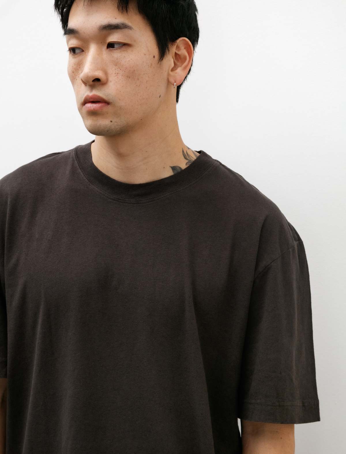 トップス MARGARET HOWELL 24SS PLAIN COTTON JERSEY Margaret Howell 'MHL Simple T-Shirt' (Grass Organic Cotton