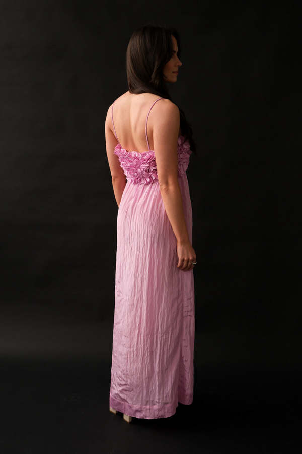 knee length dresses for ladies Shiny Check Jacquard Midi Dress main image 0