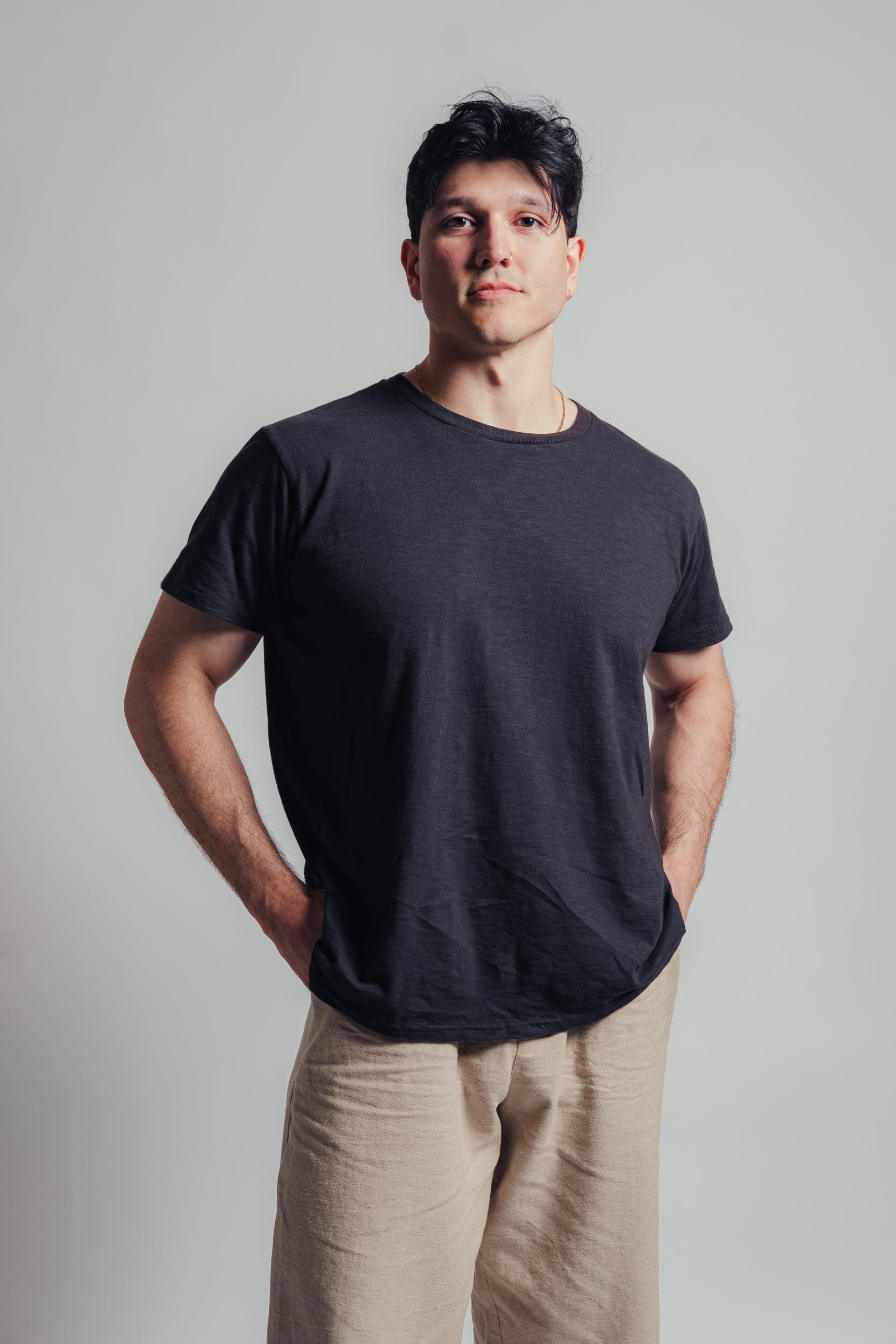 Velva Sheen Rolled SS Regular Tee - Black | Garmentory