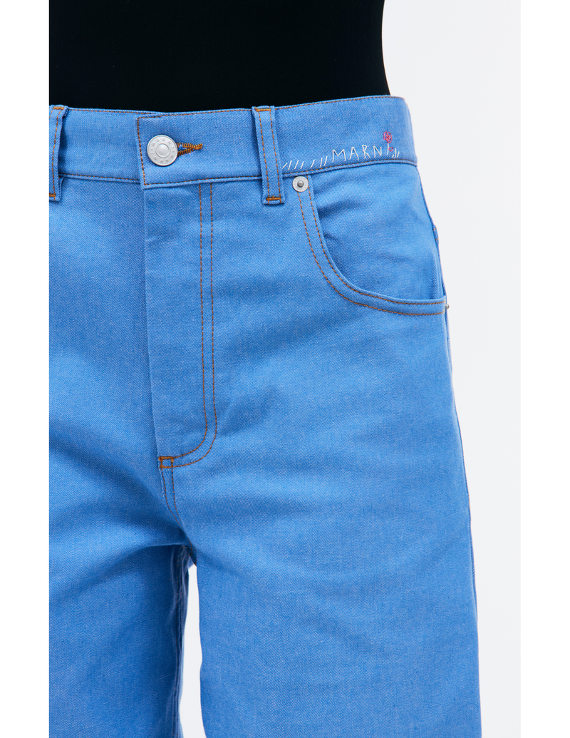 Marni Embroidered logo jeans - Blue | Garmentory