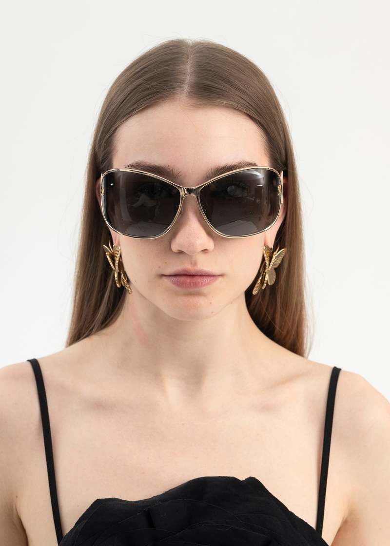 Blumarine GOLD SUNGLASSES Gold Garmentory