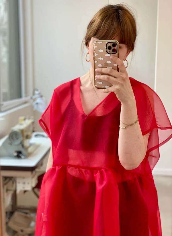 Nomiah Robe Tulipe Dress - Rouge